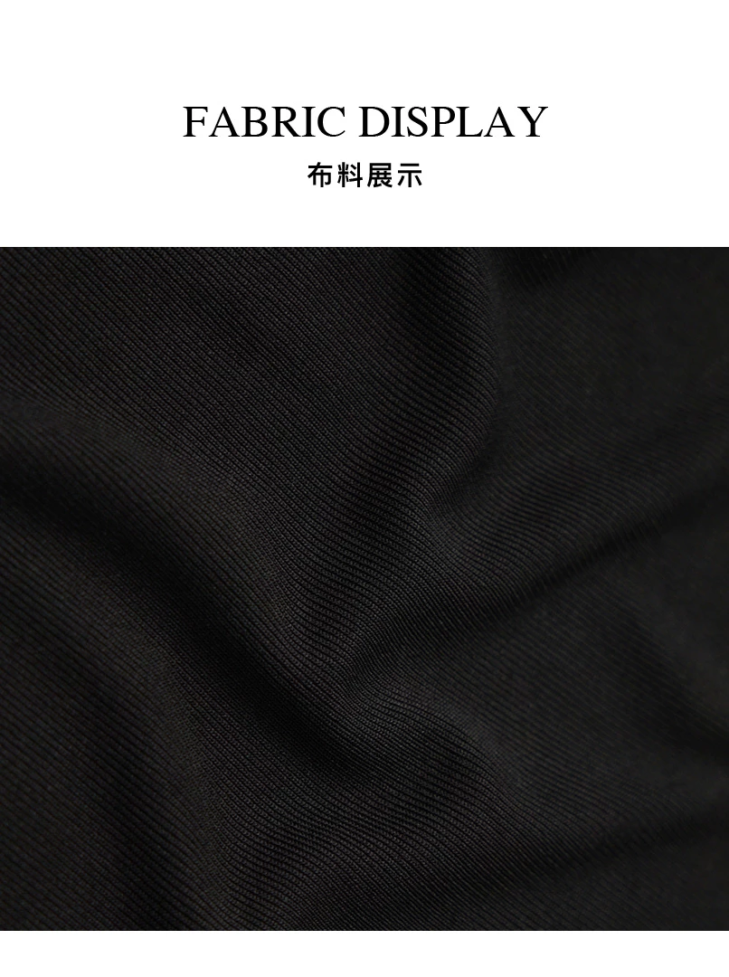 V領修身針織長洋