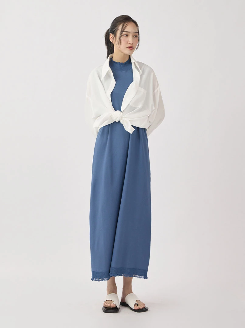 2WAY毛鬚感針織長洋