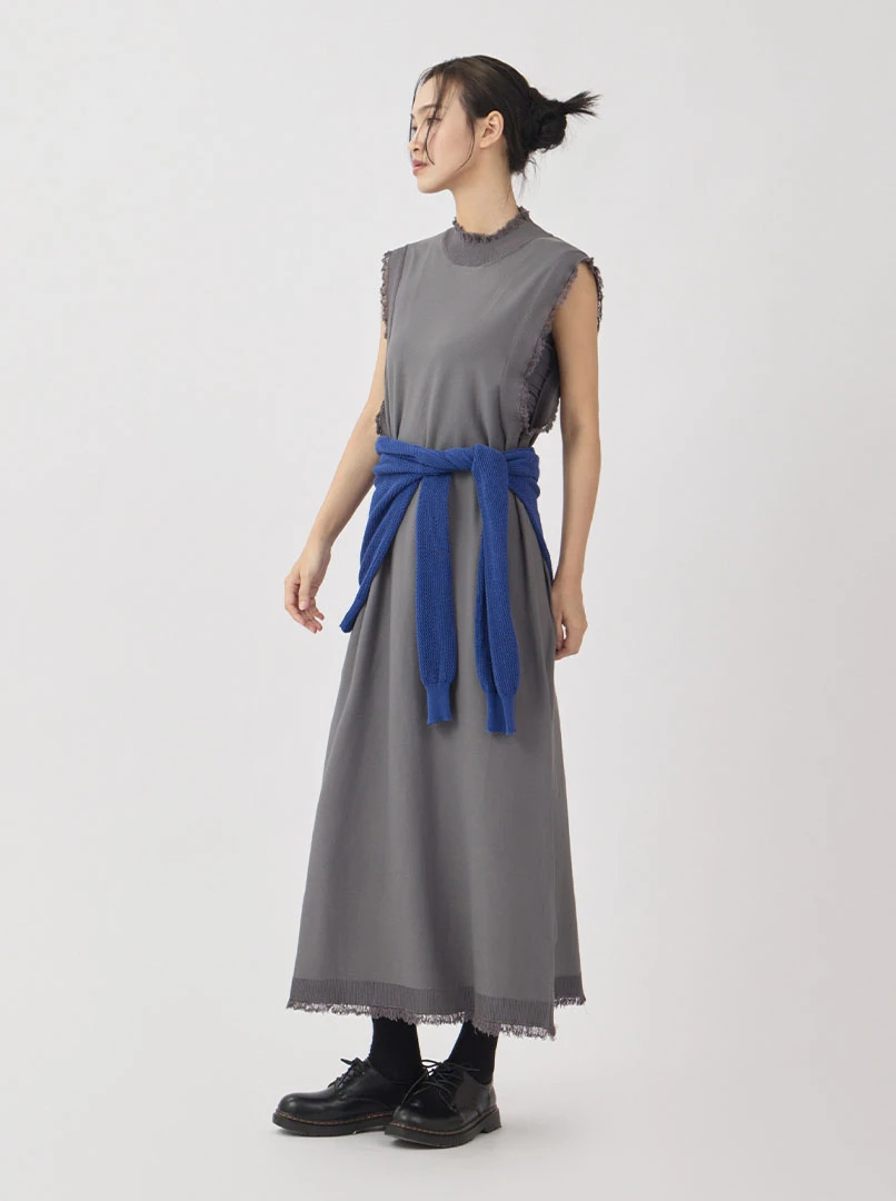 2WAY毛鬚感針織長洋