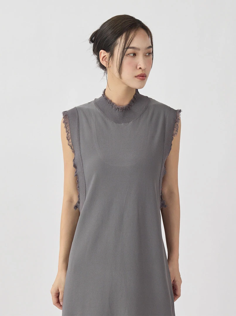 2WAY毛鬚感針織長洋