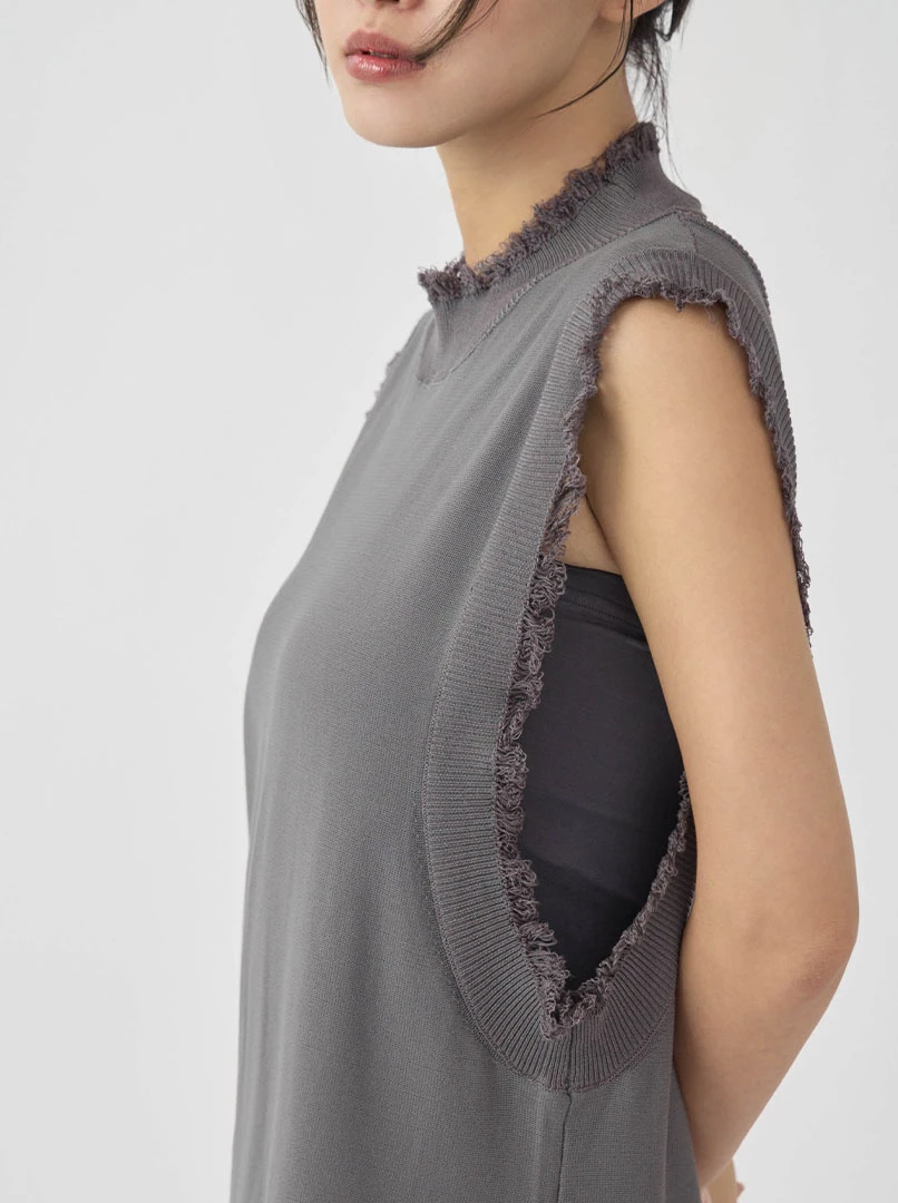 2WAY毛鬚感針織長洋