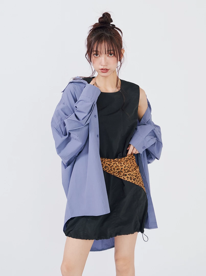 工裝無袖背心裙