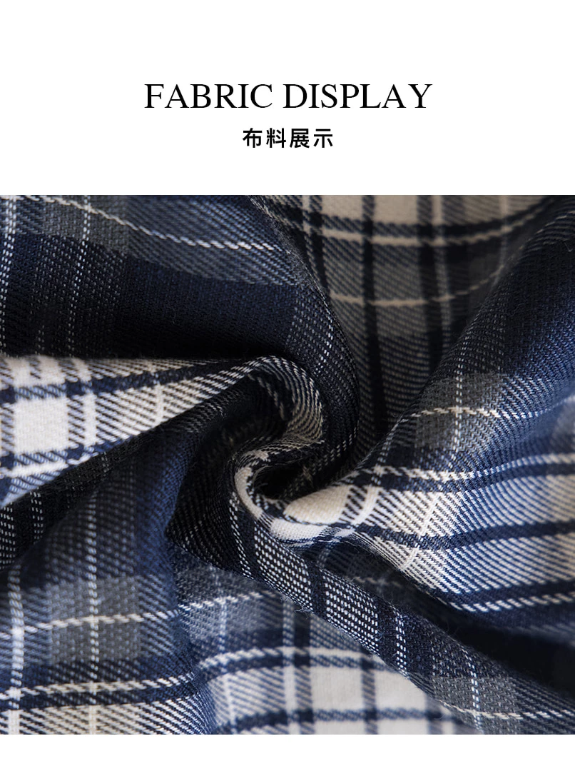 復古慵懶格子襯衫