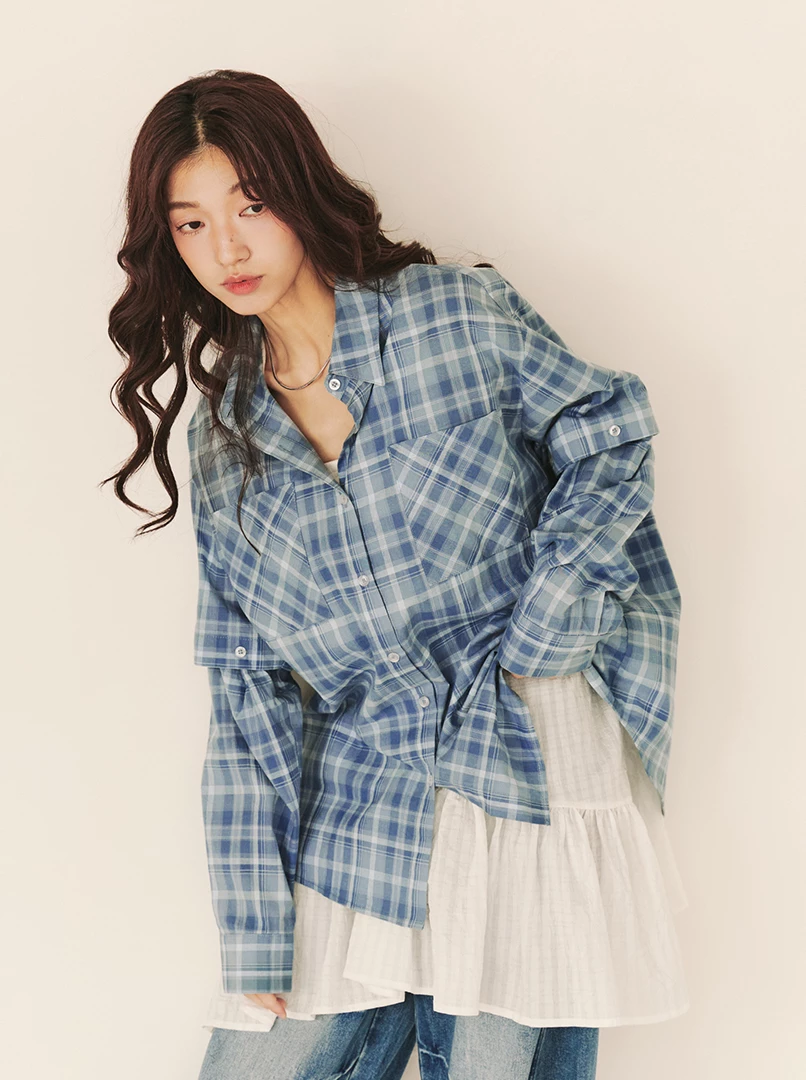 袖子長短可拆設計襯衫