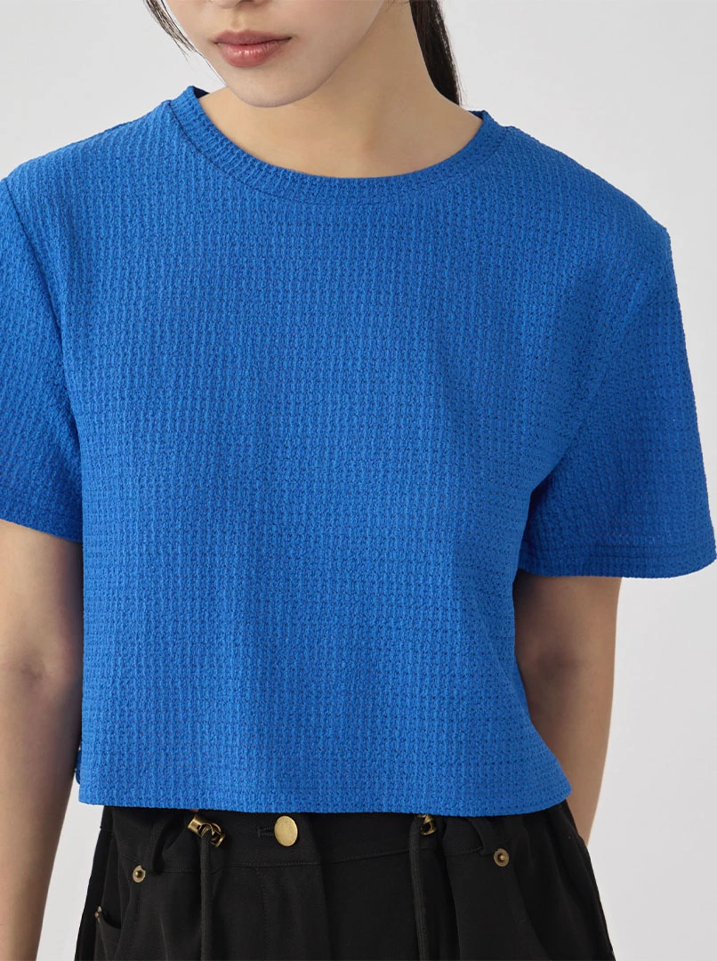 紋理造型素面T