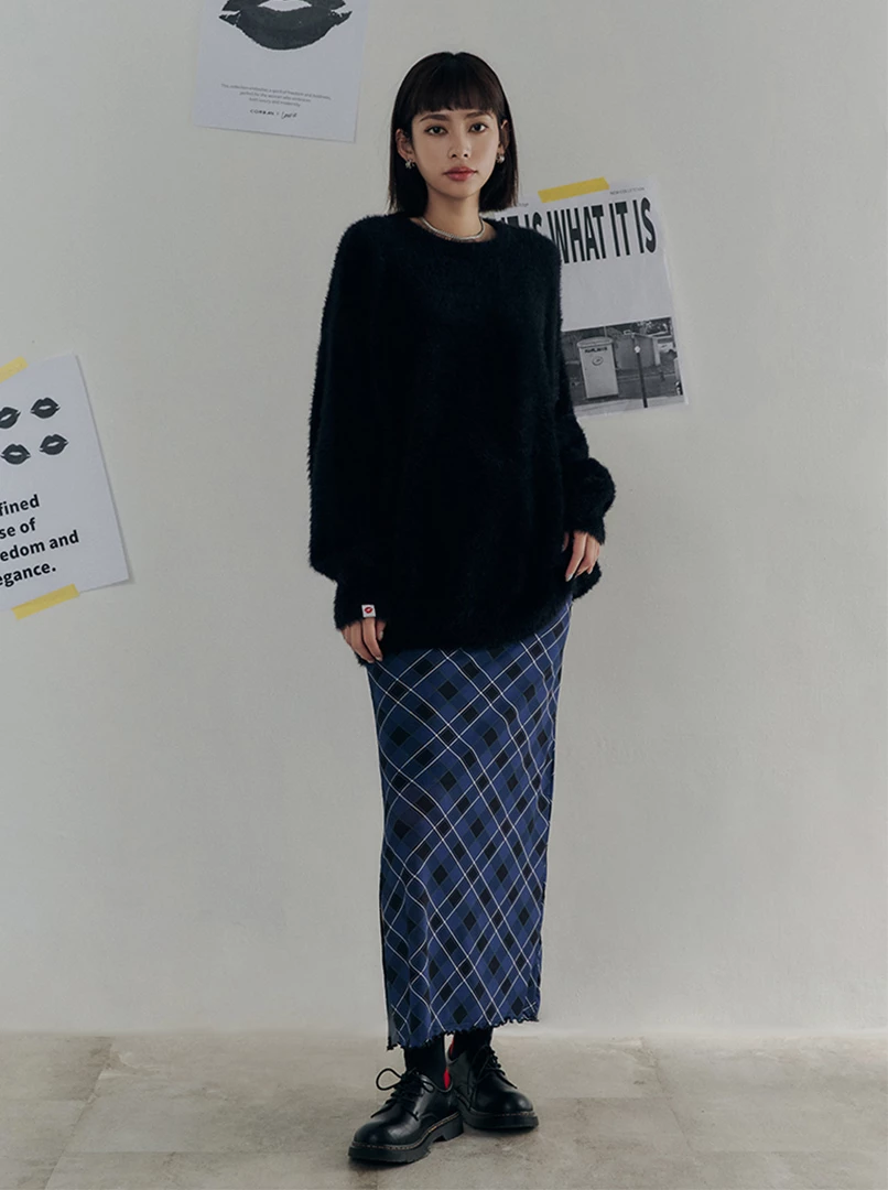 黑土聯名水貂毛毛衣