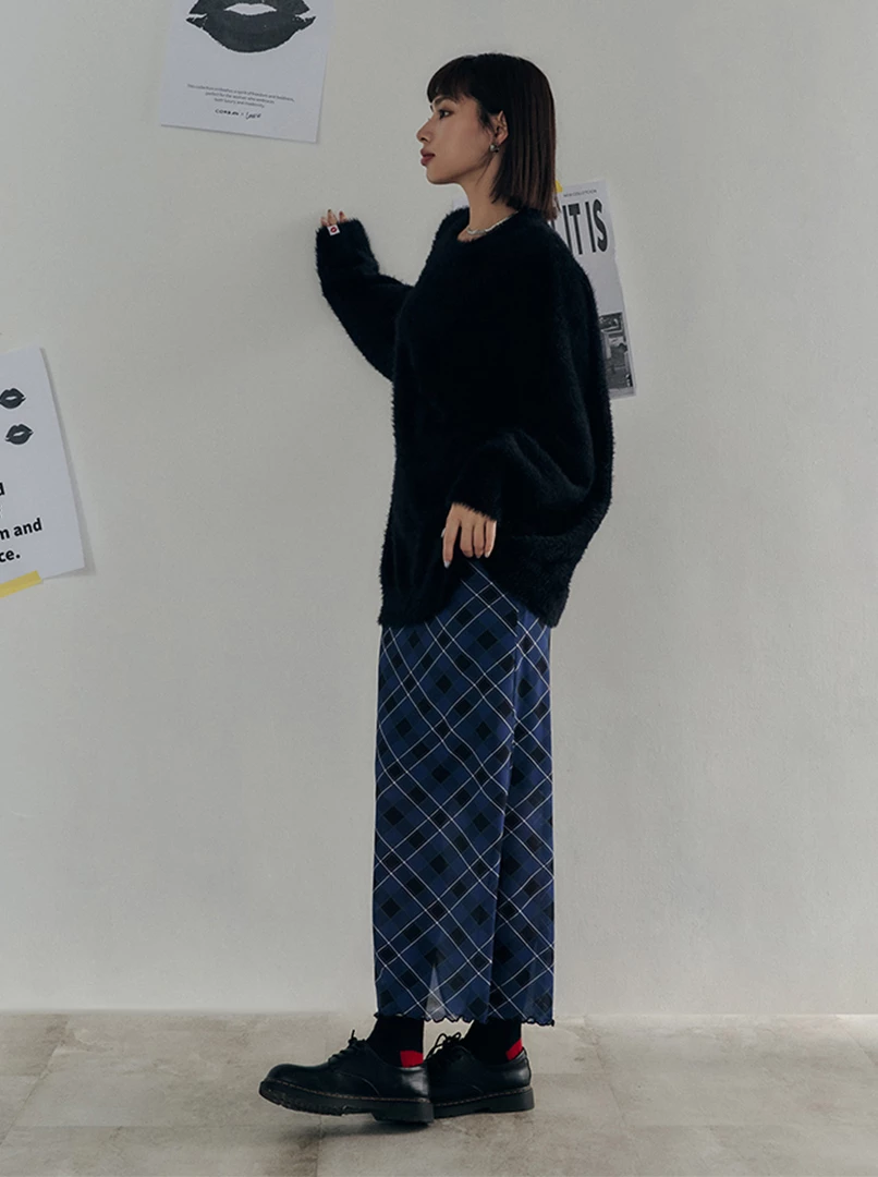 黑土聯名水貂毛毛衣'