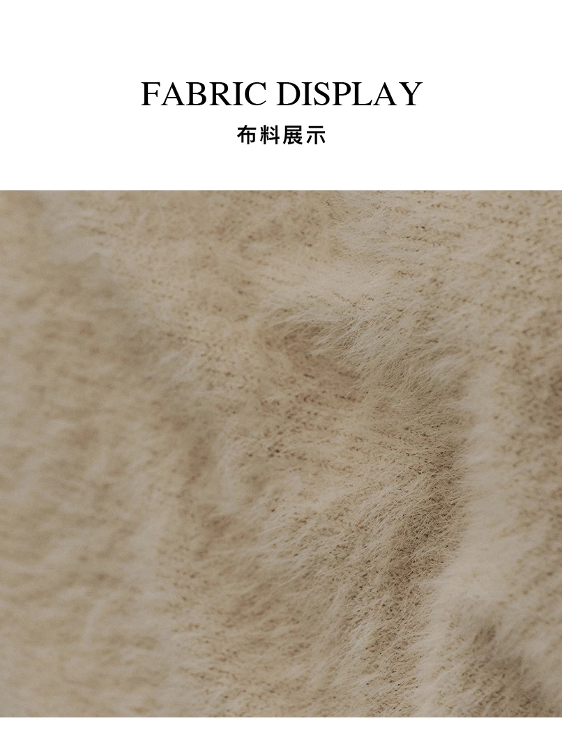 黑土聯名水貂毛毛衣