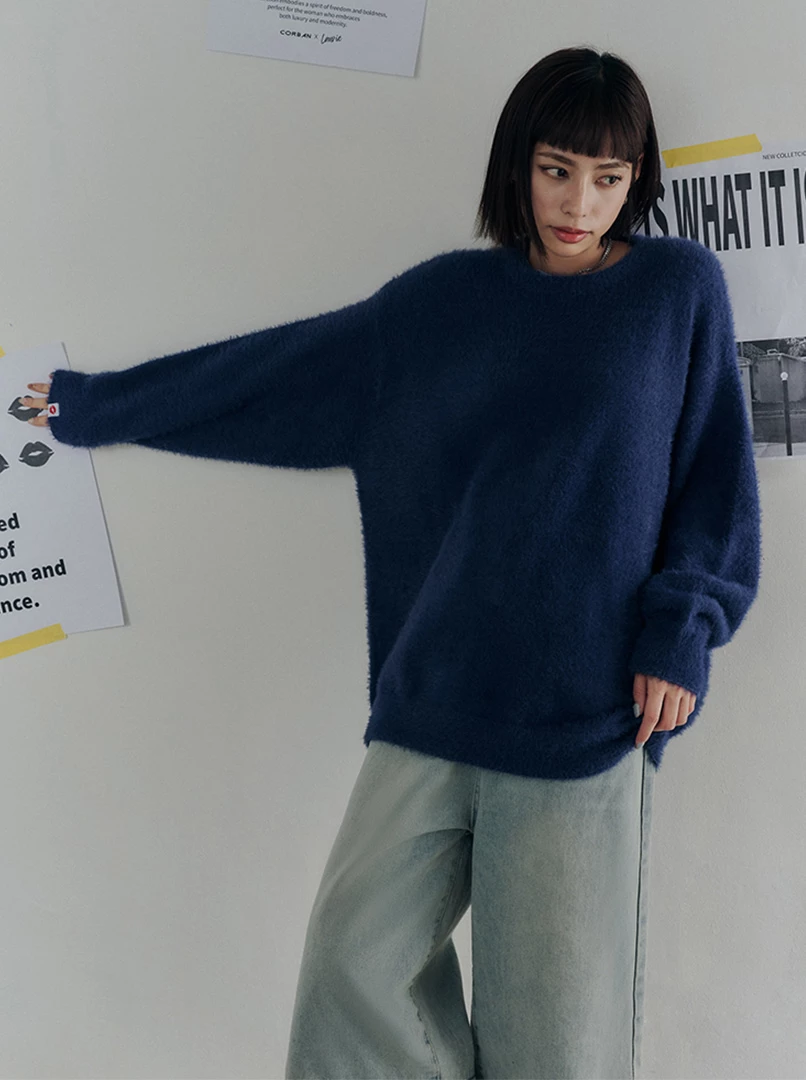 黑土聯名水貂毛毛衣'