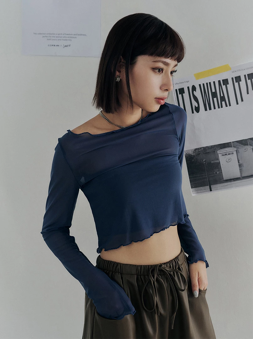 黑土聯名兩件式透膚上衣