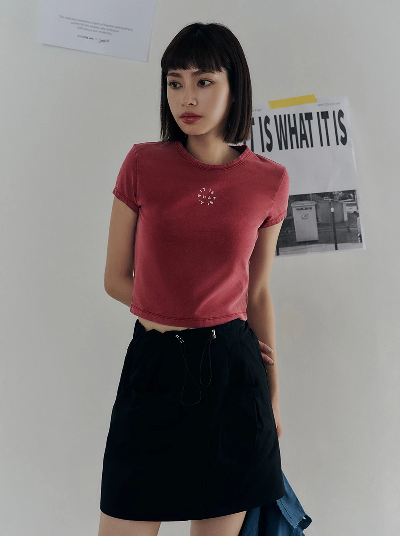 黑土聯名洗舊短上衣