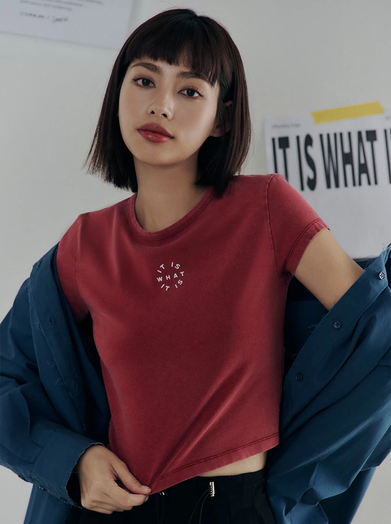 黑土聯名洗舊短上衣