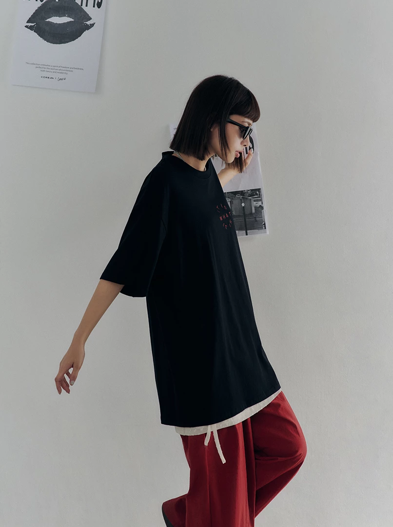 黑土聯名刺繡OV T-SHIRT