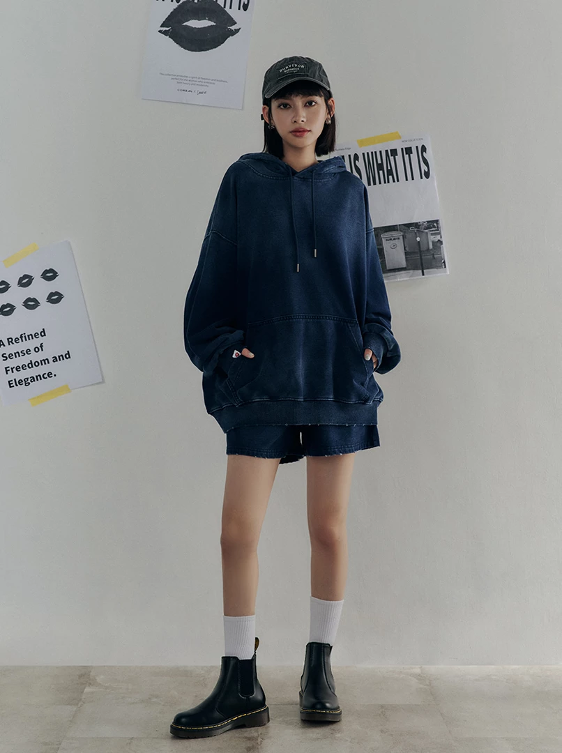 黑土聯名洗舊帽T