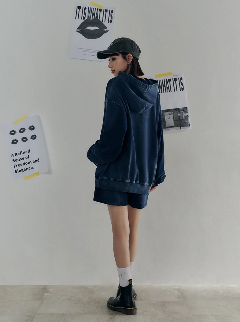 黑土聯名洗舊帽T