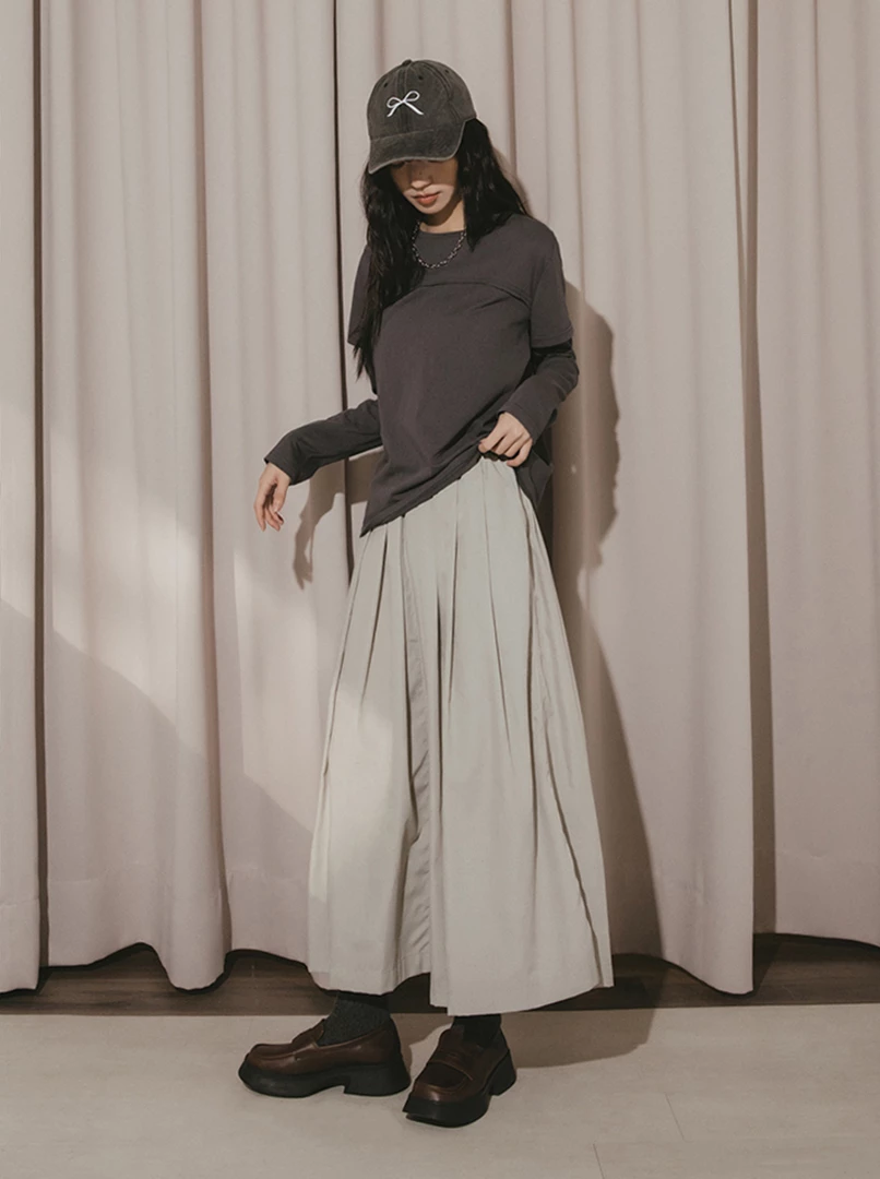 假兩件疊層設計上衣