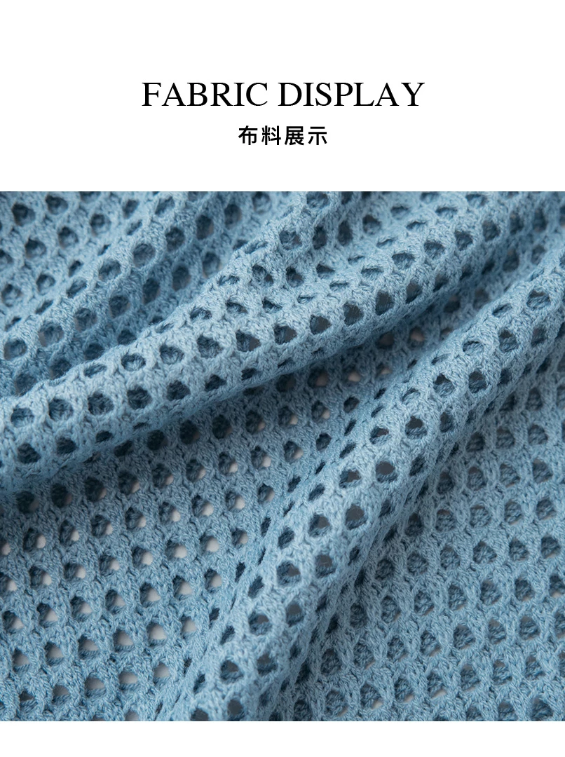 洞洞針織OV連帽上衣