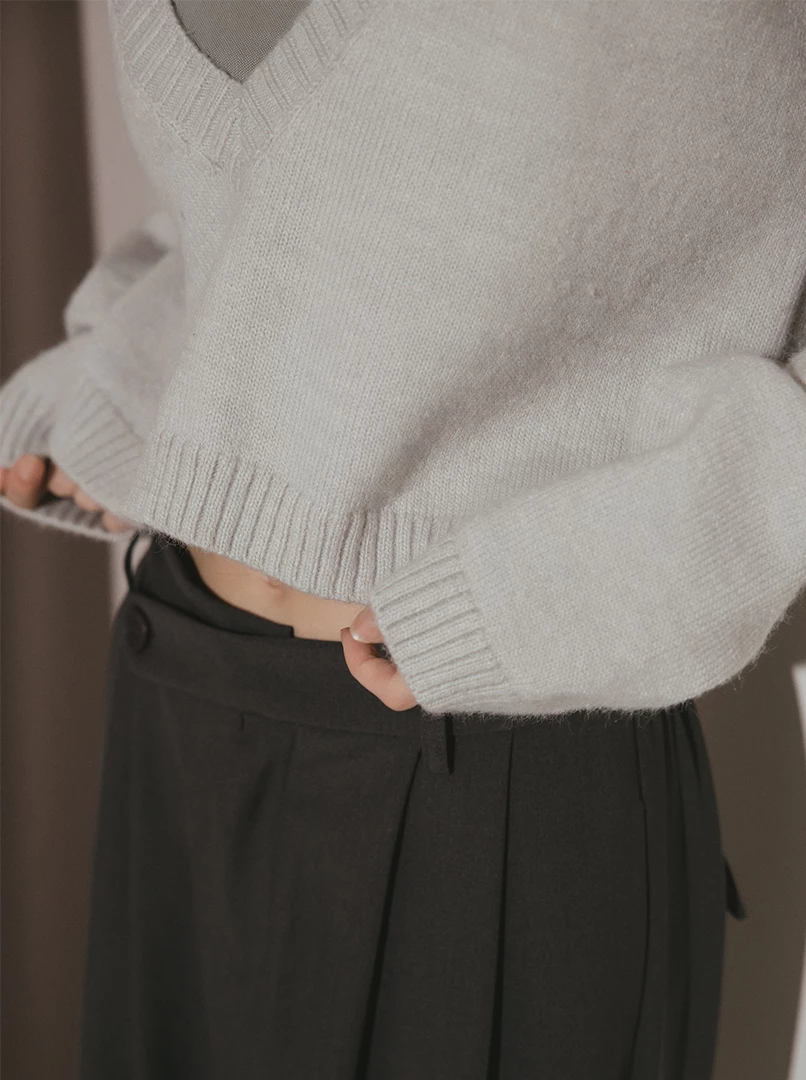 寬鬆短版兩件套上衣