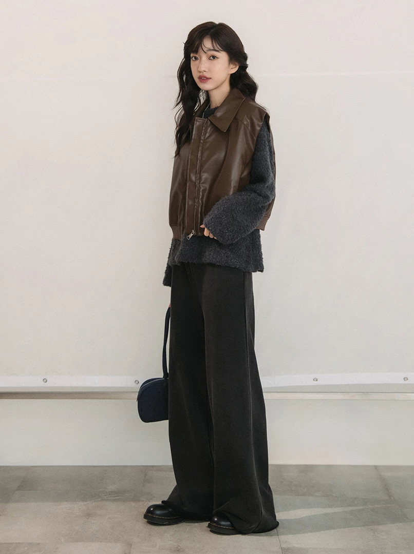 圈圈絨圓領毛衣