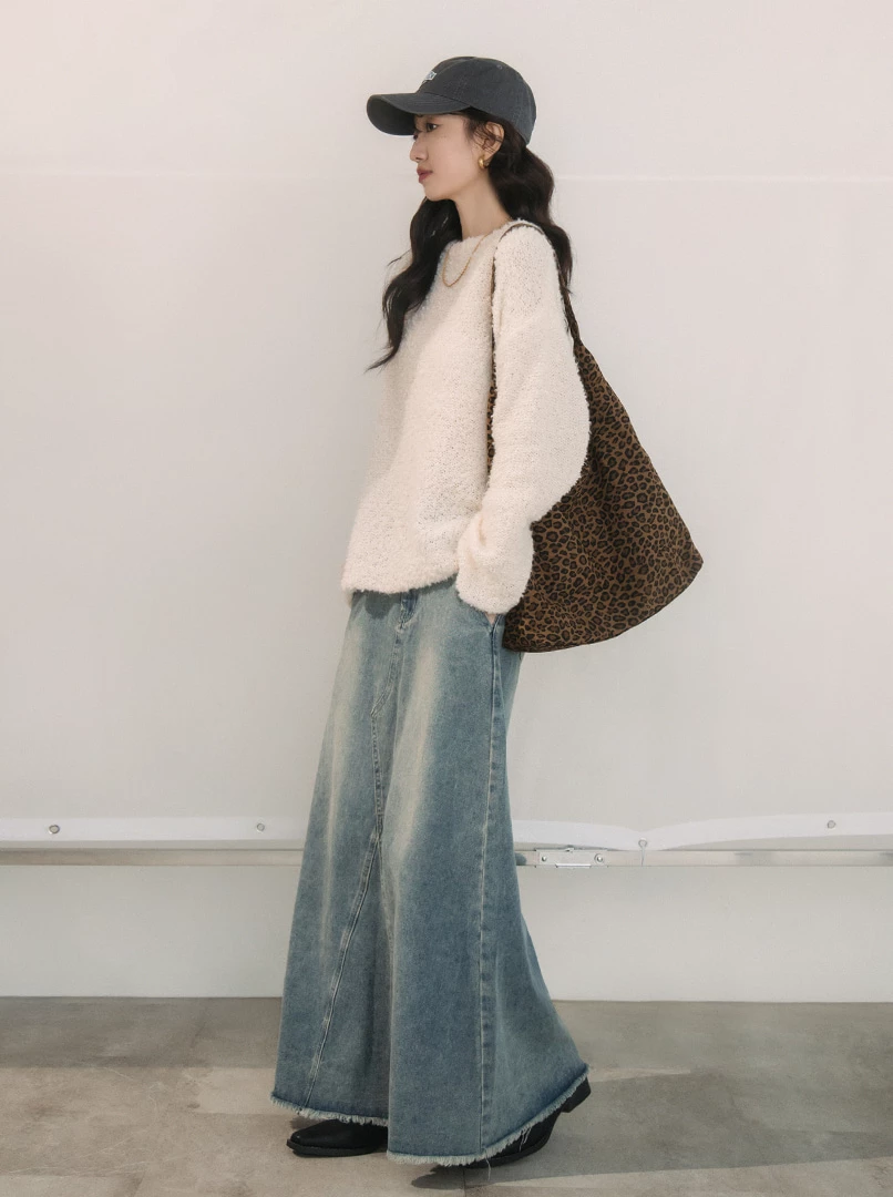 圈圈絨圓領毛衣