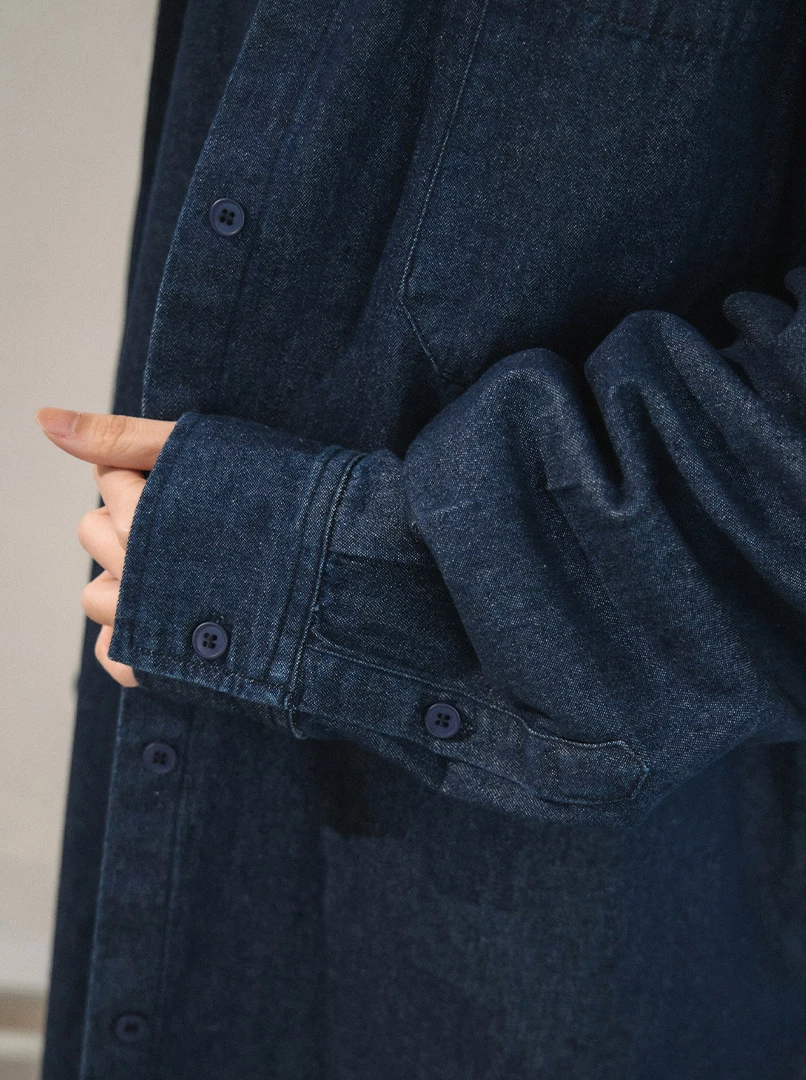 Oversize牛仔襯衫