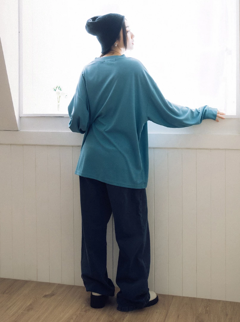 慵懶自在舒適感長袖衫