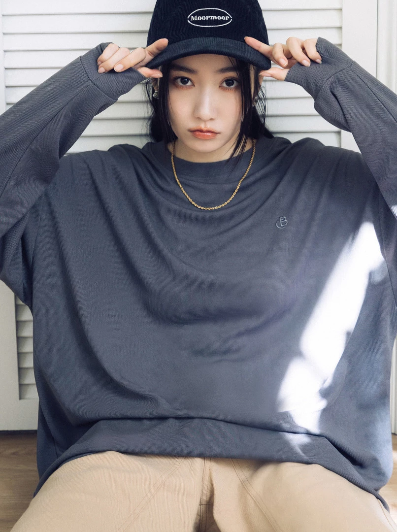 慵懶自在舒適感長袖衫