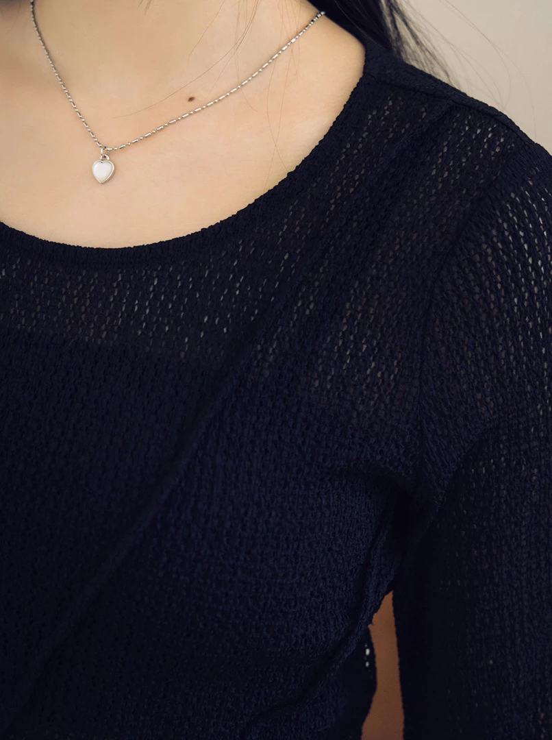 微透斜線立體上衣