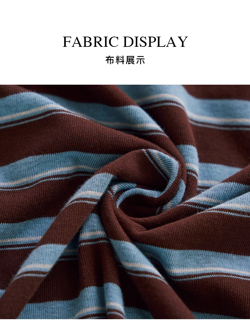 條紋POLO翻領短袖上衣