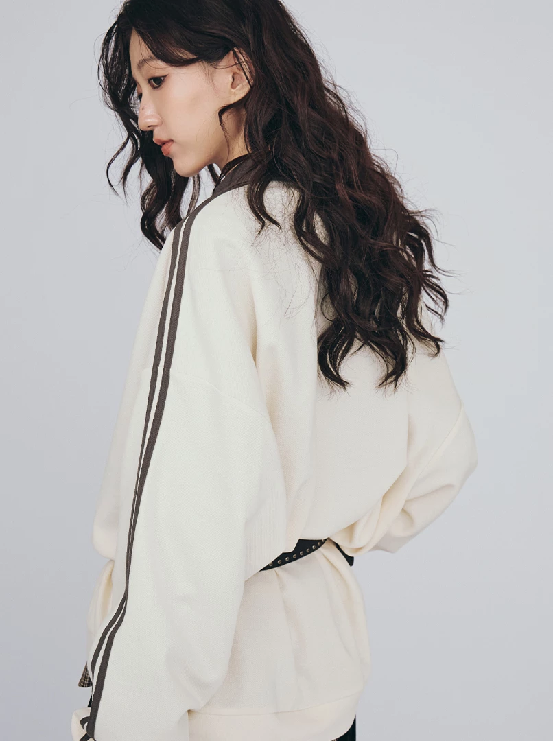 復古三釦POLO領長袖衫