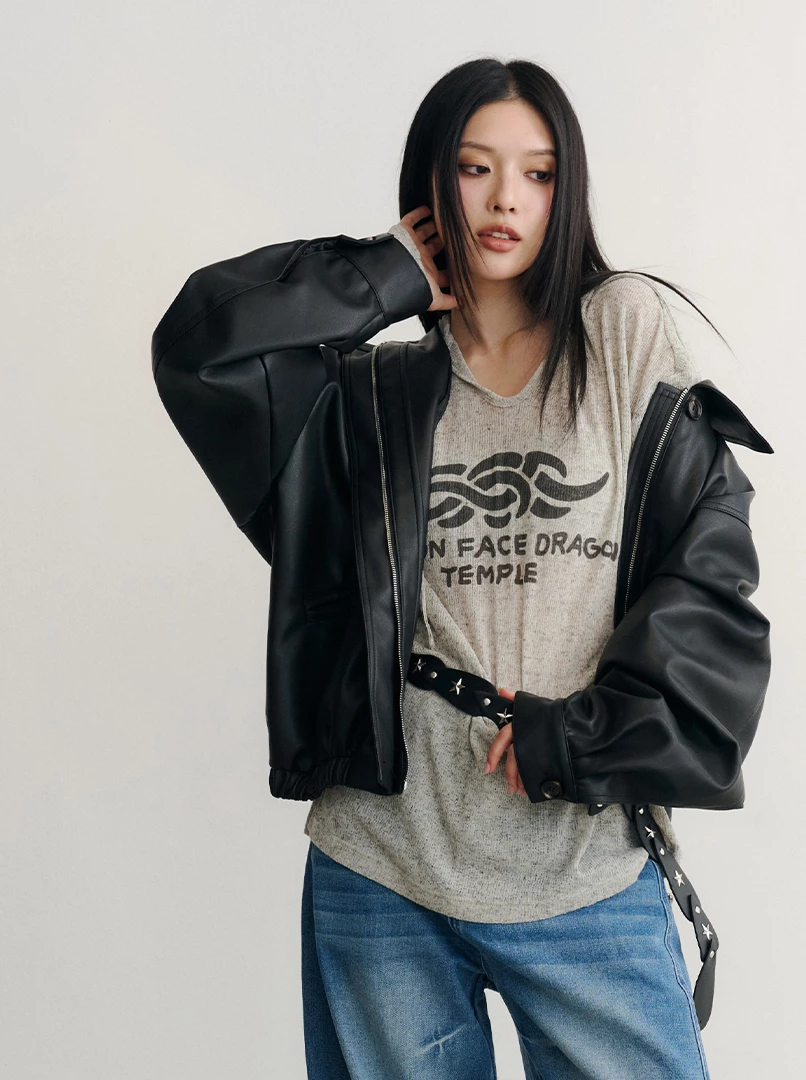 圖騰連帽長袖衫-Y圖騰