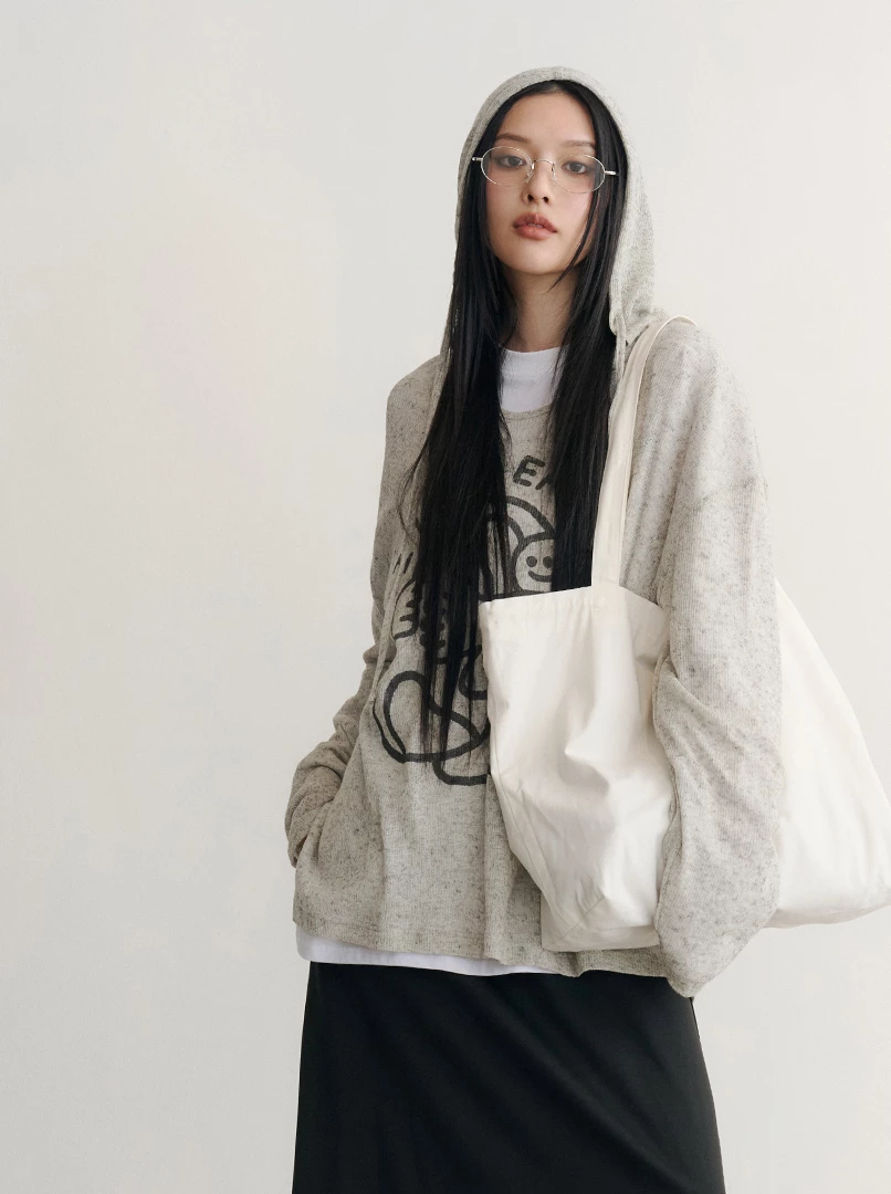 地球連帽長袖衫-S地球