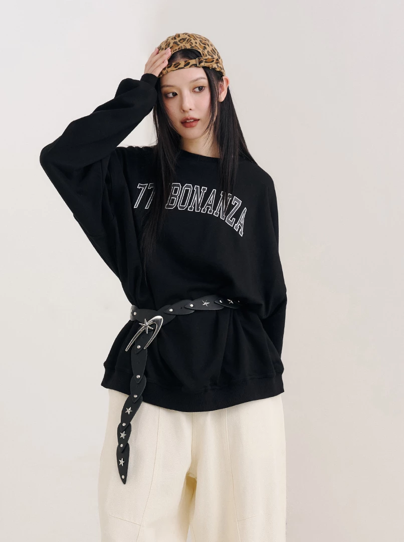 天使數字字樣大學T