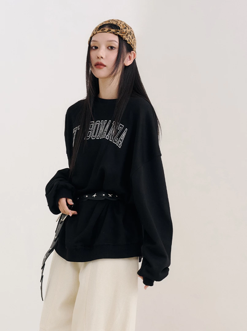 天使數字字樣大學T