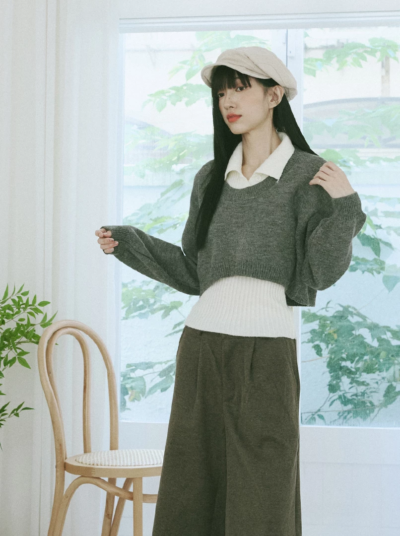 兩件套POLO領上衣