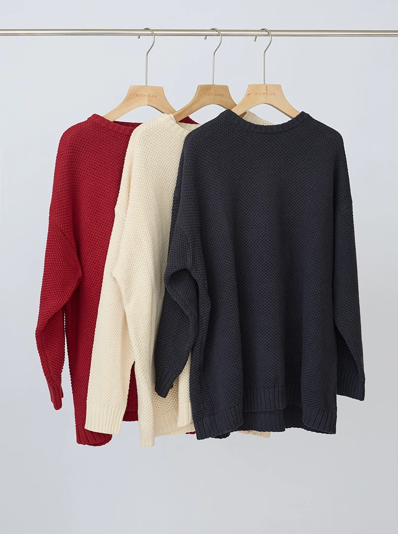 圓領經典毛衣