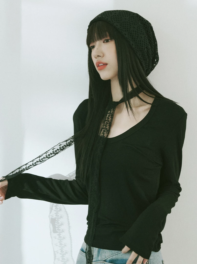 U領打底長袖上衣