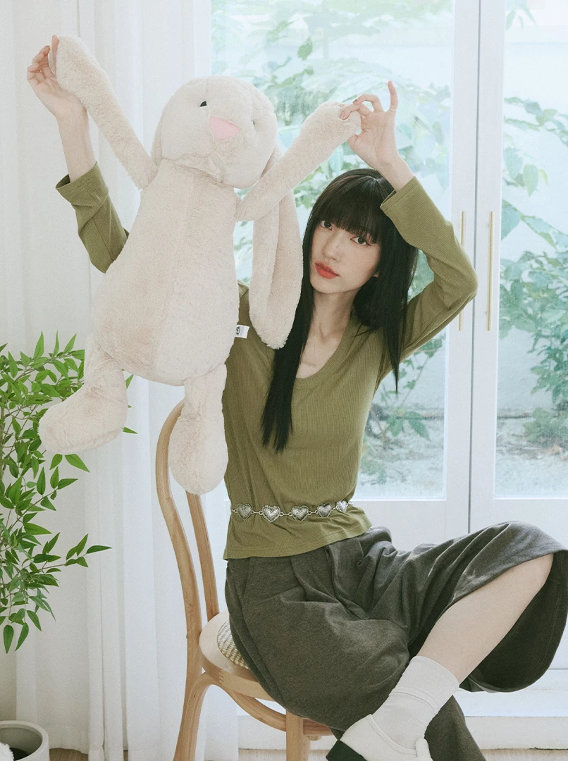 U領打底長袖上衣