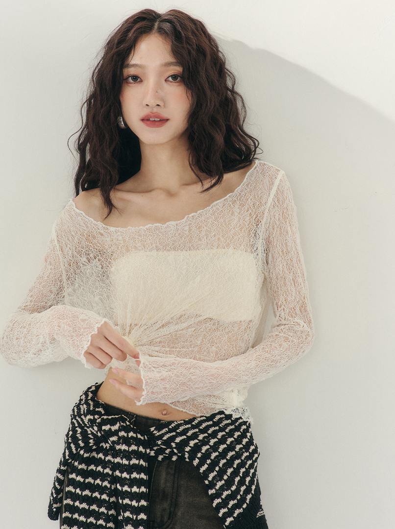 2.0hen美蕾絲上衣